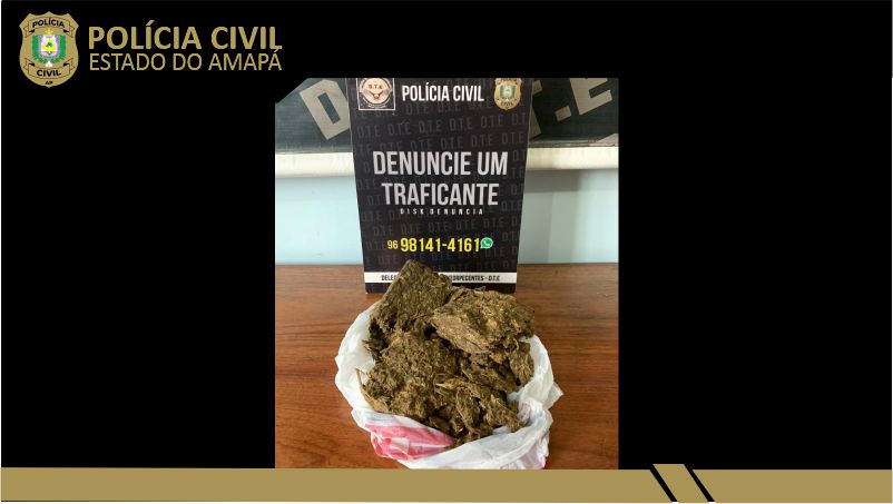 POLÍCIA CIVIL PRENDE DUAS PESSOAS COM 500 GRAMAS DE SKANK EM MACAPÁ